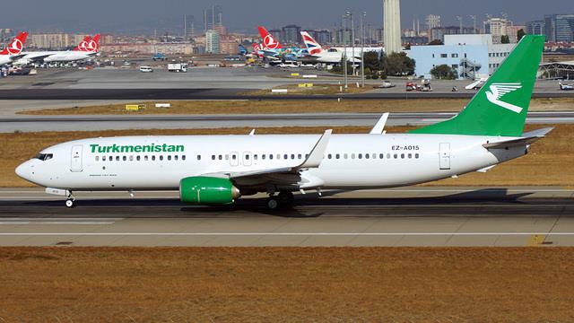 EZ-A015:Boeing 737-800:Туркменские авиалинии